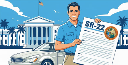 SR-22 insurance certificate document required for Florida drivers after violations
